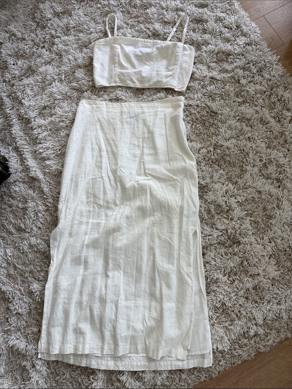 GAP White Linen Cotton Skirt Set - Picture 3 of 10